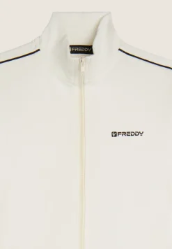 Freddy Felpa Regular Fit Collo Alto con Zip e bordature a contrasto-Donna Felpe