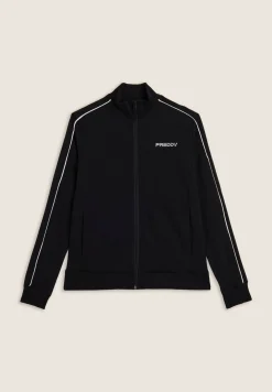 Freddy Felpa Regular Fit Collo Alto con Zip e bordature a contrasto-Donna Felpe