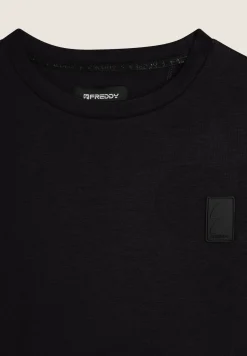 Freddy Felpa Regular Girocollo con Tasca Zip-Uomo Felpe