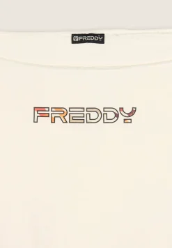Freddy Felpa Senza Maniche con Scollo Ampio-Donna Felpe