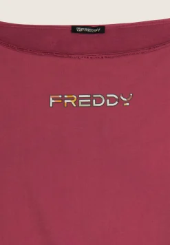 Freddy Felpa Senza Maniche con Scollo Ampio-Donna Felpe