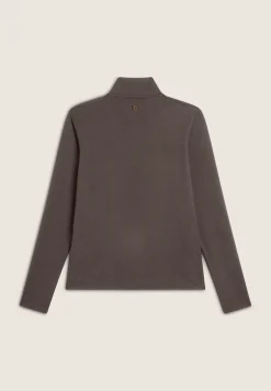 Freddy Felpa slim fit con zip e collo alto e dettagli leopardati-Donna Felpe