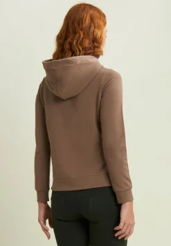 Freddy Felpa sportiva da donna con interno cappuccio in velluto-Donna Ginnastica|Felpe