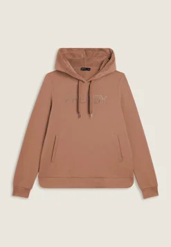 Freddy Felpa sportiva da donna con interno cappuccio in velluto-Donna Ginnastica|Felpe