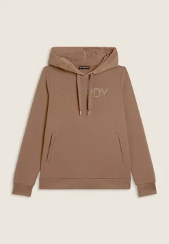 Freddy Felpa sportiva da donna con interno cappuccio in velluto-Donna Ginnastica|Felpe