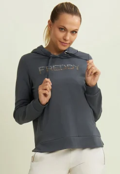 Freddy Felpa sportiva da donna con interno cappuccio in velluto-Donna Ginnastica|Felpe