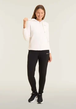 Freddy Felpa sportiva da donna cappuccio e zip con strass bicolore-Donna Ginnastica|Felpe