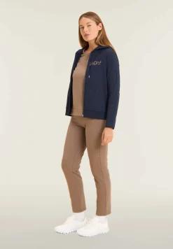 Freddy Felpa sportiva da donna con grafica frontale in strass-Donna Ginnastica|Felpe