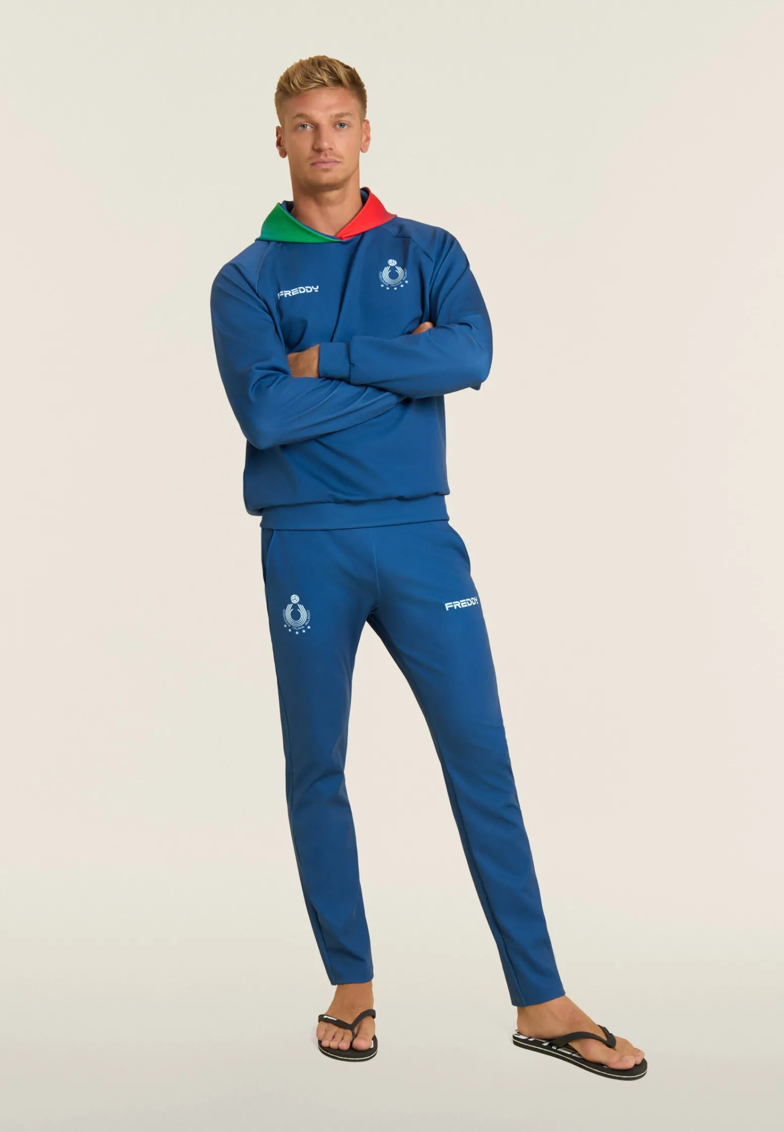 Freddy Felpa unisex Beach Volley Italia 2025/26 in scuba tecnico-Donna Felpe|Beach Volley