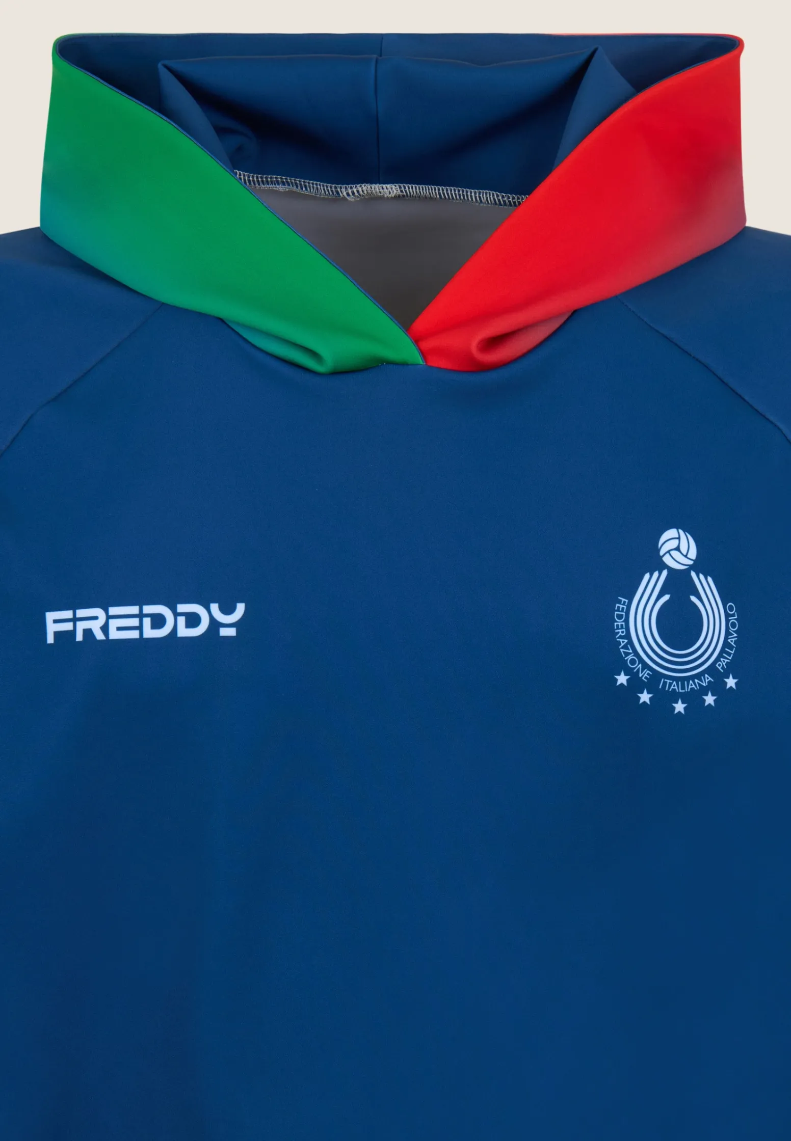 Freddy Felpa unisex Beach Volley Italia 2025/26 in scuba tecnico-Donna Felpe|Beach Volley