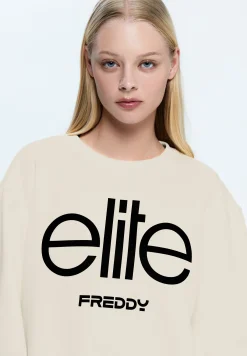 Freddy Felpa Unisex girocollo con grande ricamo Elite-Donna Felpe|Felpe