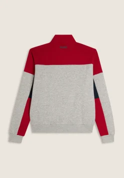 Freddy Felpa Uomo Full-Zip a Blocchi di Colore con Logo-Uomo Felpe
