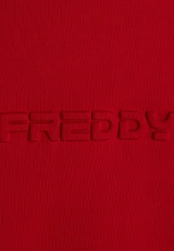 Freddy Felpa Uomo in Cotone con Cappuccio e Logo Tono su Tono-Uomo Felpe