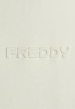 Freddy Felpa Uomo in Cotone con Cappuccio e Logo Tono su Tono-Uomo Felpe
