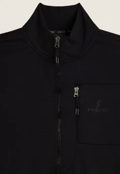 Freddy Felpa Uomo in Cotone Elasticizzato con Zip e Collo Alto-Uomo Felpe