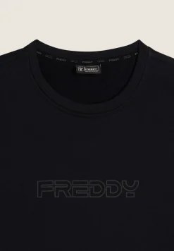 Freddy Felpa Uomo in French Terry con Tasca Marsupio Zippata-Uomo Felpe