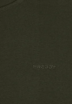 Freddy Felpa Uomo Regular Fit con Zip e Collo Alto-Uomo Felpe