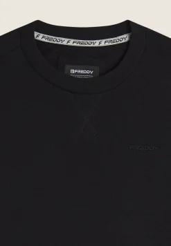 Freddy Felpa Uomo Regular Fit Girocollo in Cotone-Uomo Felpe