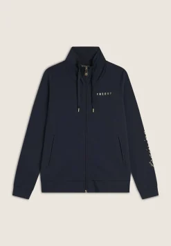Freddy Felpa zip collo alto con dettagli floreali e stampa su manica-Donna Pilates|Ginnastica