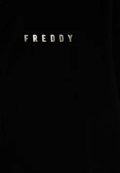 Freddy Felpa zip collo alto con dettagli floreali e stampa su manica-Donna Pilates|Ginnastica