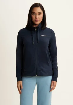 Freddy Felpa zip collo alto con dettagli floreali e stampa su manica-Donna Pilates|Ginnastica
