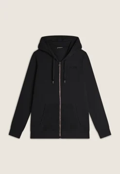 Freddy Felpa zip da donna con cappuccio e tasche in velluto-Donna Ginnastica|Felpe