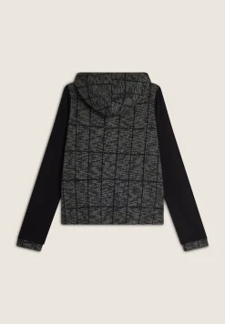 Freddy Felpa zip e cappuccio con retro e cappuccio in jacquard knit-Donna Felpe