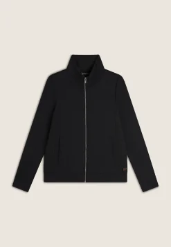 Freddy Felpa zip e collo alto con inserti a trecce su fianchi e collo-Donna Felpe