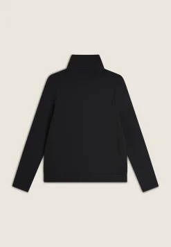 Freddy Felpa zip e collo alto con inserti a trecce su fianchi e collo-Donna Felpe