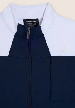 Freddy Felpa zip e collo alto con blocchi di colore-Uomo Felpe