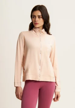 Freddy Felpa Zip e Collo Alto con dettaglio Effetto Seta-Donna Ginnastica|Felpe