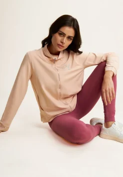 Freddy Felpa Zip e Collo Alto con dettaglio Effetto Seta-Donna Ginnastica|Felpe