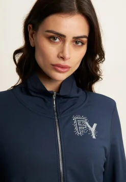 Freddy Felpa Zip e Collo Alto con dettaglio Effetto Seta-Donna Ginnastica|Felpe