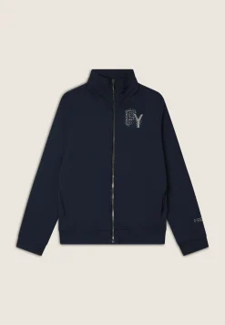 Freddy Felpa Zip e Collo Alto con dettaglio Effetto Seta-Donna Ginnastica|Felpe