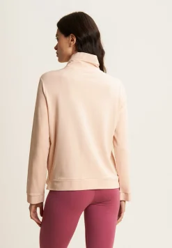 Freddy Felpa Zip e Collo Alto con dettaglio Effetto Seta-Donna Ginnastica|Felpe