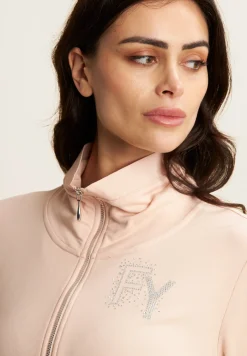 Freddy Felpa Zip e Collo Alto con dettaglio Effetto Seta-Donna Ginnastica|Felpe