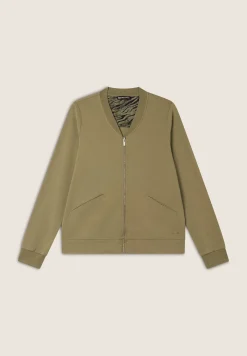 Freddy Felpa zip e collo in costina con dettagli animalier-Donna Felpe