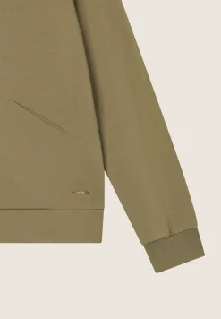 Freddy Felpa zip e collo in costina con dettagli animalier-Donna Felpe