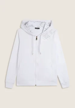 Freddy Felpa zip leggera con cappuccio e dettagli floreali-Donna Pilates|Ginnastica