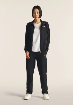 Freddy Felpa zip leggera con collo alto e dettagli floreali-Donna Pilates|Ginnastica