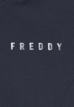 Freddy Felpa zip leggera con collo alto e dettagli floreali-Donna Pilates|Ginnastica