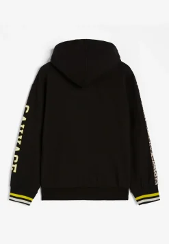 Freddy Felpa zippata con stampe college e inserti animalier- Felpe