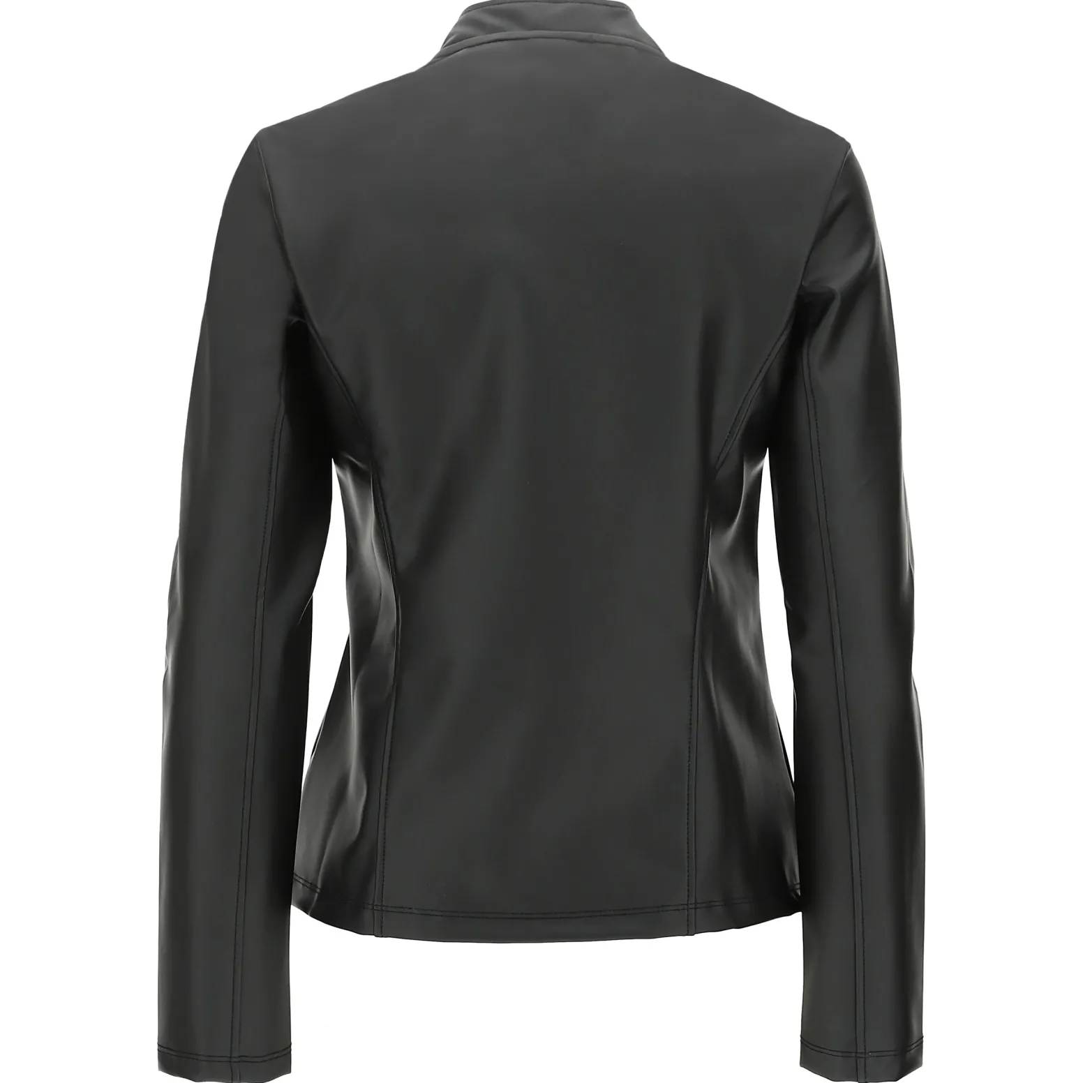 Freddy Giacca chiodo da donna in tessuto coated effetto pelle-Donna Giacche