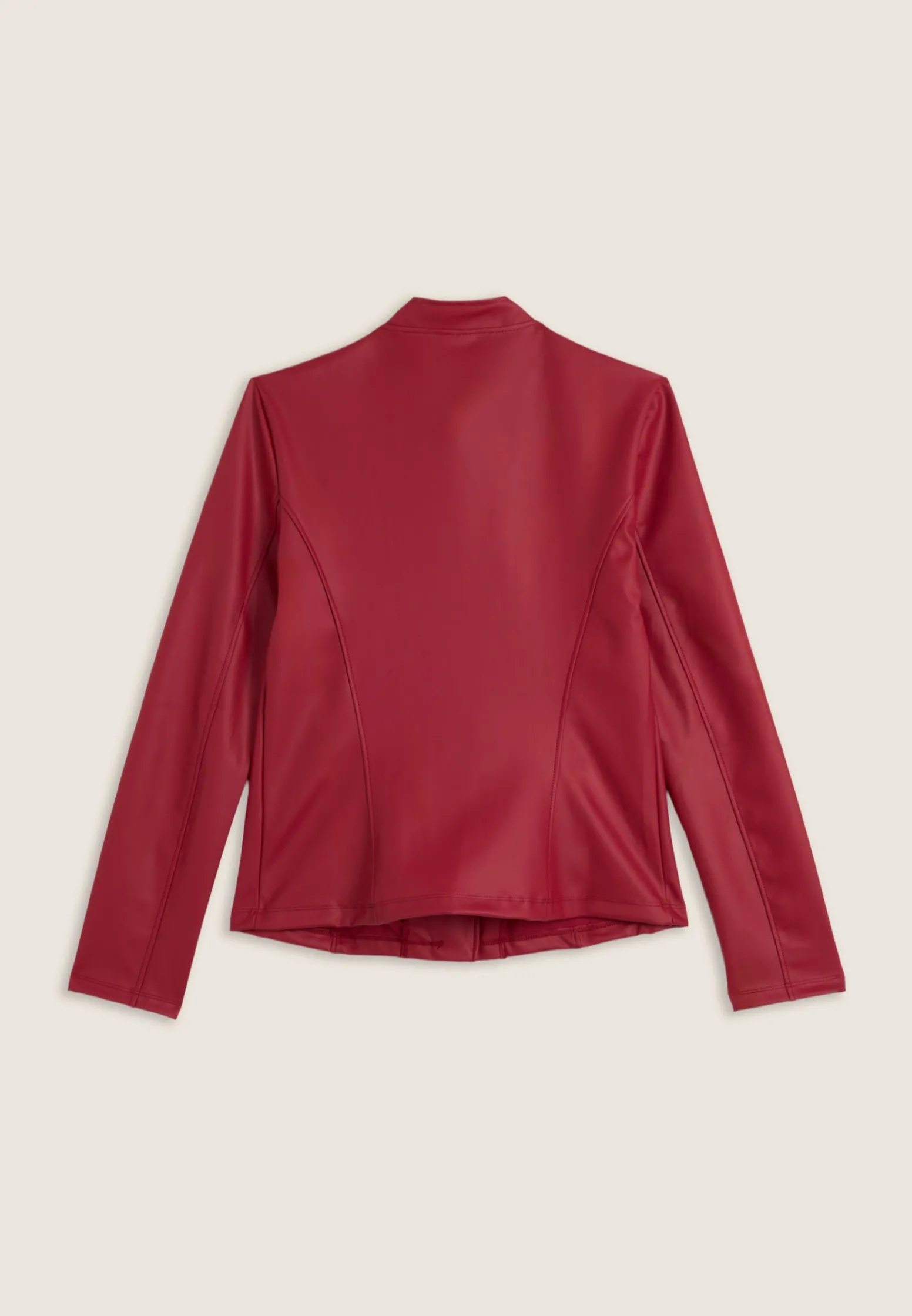 Freddy Giacca chiodo da donna in tessuto coated effetto pelle-Donna Giacche