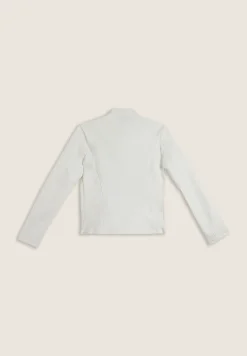 Freddy Giacca chiodo da donna in tessuto coated effetto pelle-Donna Giacche