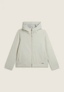 Freddy Giacca con zip e cappuccio in Corduroy con interno in sherpa-Donna Giacche