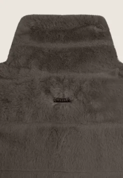 Freddy Gilet donna zip e collo alto in Pelliccia Sintetica rigata-Donna Giacche