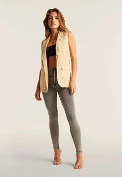 Freddy Gilet doppio petto da donna in gabardine-Donna Giacche