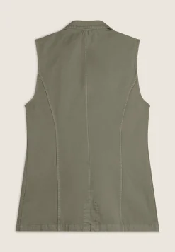 Freddy Gilet doppio petto da donna in gabardine-Donna Giacche