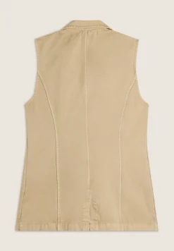 Freddy Gilet doppio petto da donna in gabardine-Donna Giacche